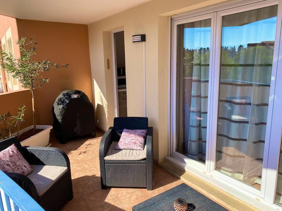Coeur De Frejus, L'Amphitheatre, Appartement 3 Pieces Climatise, Terrasse, Barbecue, Piscine & Parking Екстериор снимка